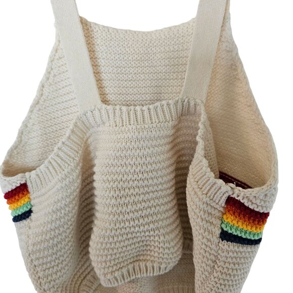 Zara Crochet Tank Top Rainbow Girls size 13 14 Years Boho - Picture 7 of 7